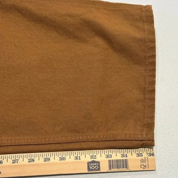 Carhartt Mens 44x36 Brown Duck Canvas Utility Work Pants Loose Fit BN0011-M - Picture 14 of 14